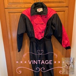 Vintage Ossi one piece ski suit size 10